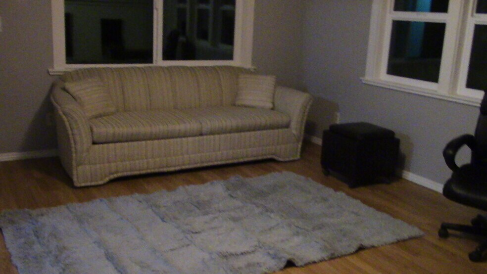 lving room with couch has full sized bed - 2710 Oliver Ave