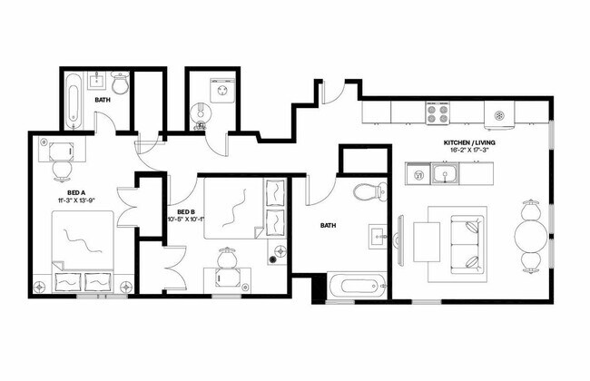 Building Photo - Room in Shared 2 bed/2 bath home
