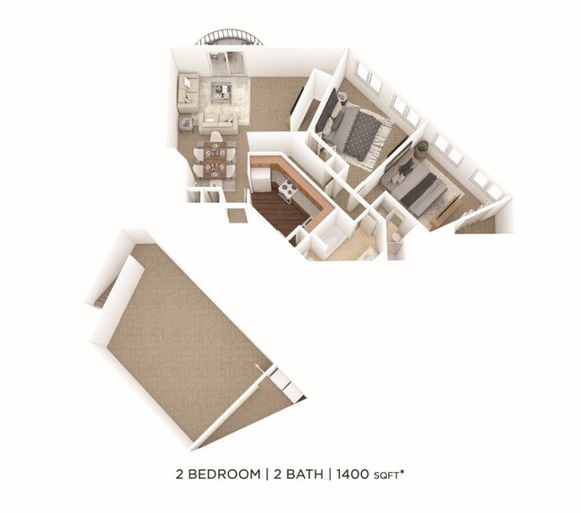 Floorplan - Green Lake Apartments and Townhomes