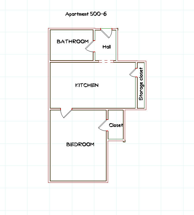 Apartment 6 Floorplan - 500 Euclid Avenue