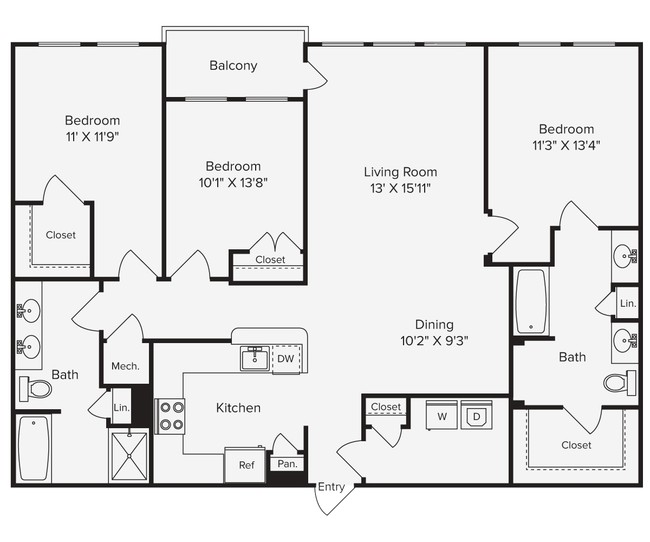 Floorplan - Avalon Arlington North