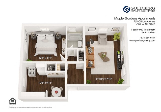 Floorplan - Maple Gardens Apartments