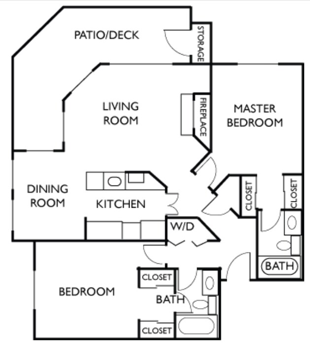 Plan F - Indian Creek Apartments