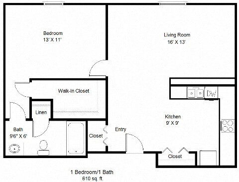 Floorplan - Crane Creek Senior Apartments