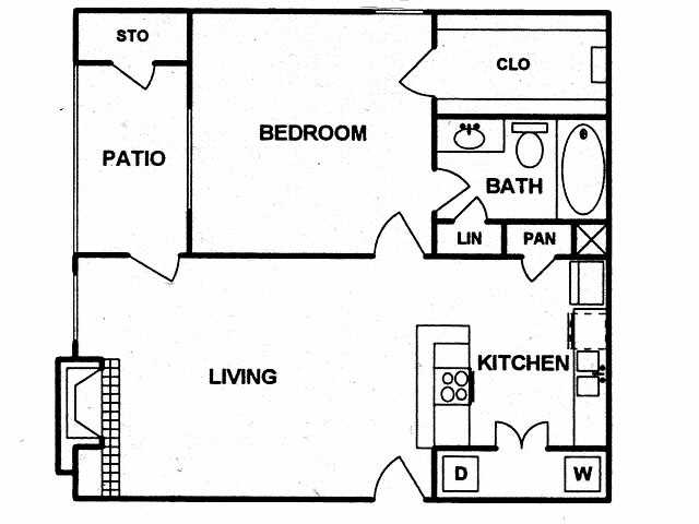 1BR/1BA - West Oaks Landing