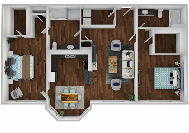 Floorplan - Estates at Hollister Apartments