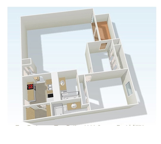 2BR/2BA - Highland Tower