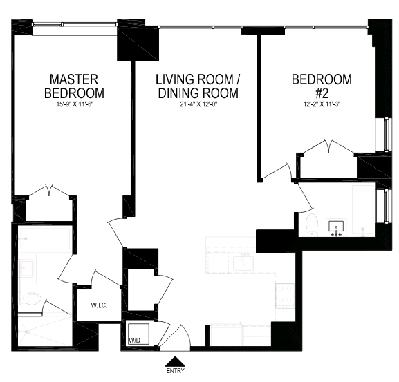 2BR/2BA - Liberty Green