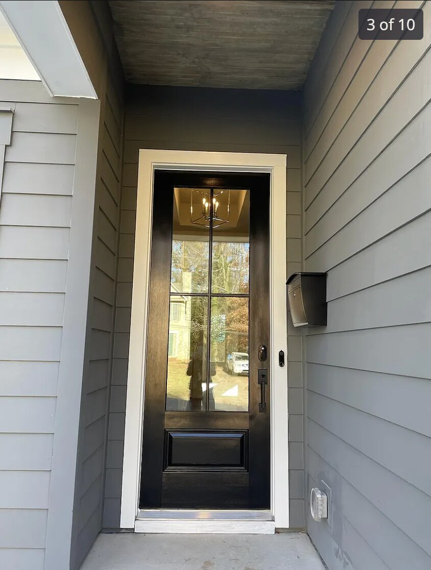 Front door with Nest doorbell - 5216 Lynnville Ave