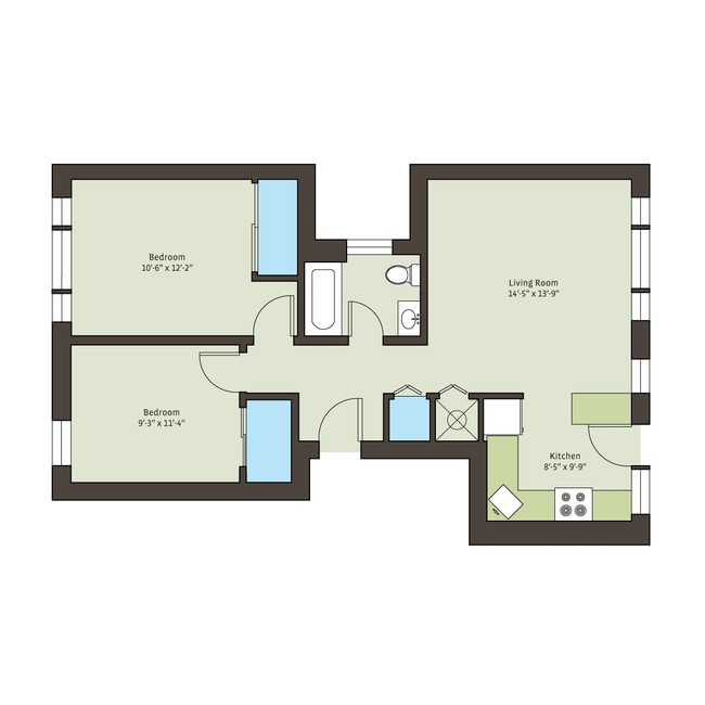 Floorplan - 5301-5307 S. Maryland Avenue