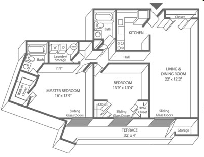 2BR/2BA - Valley Forge Towers West
