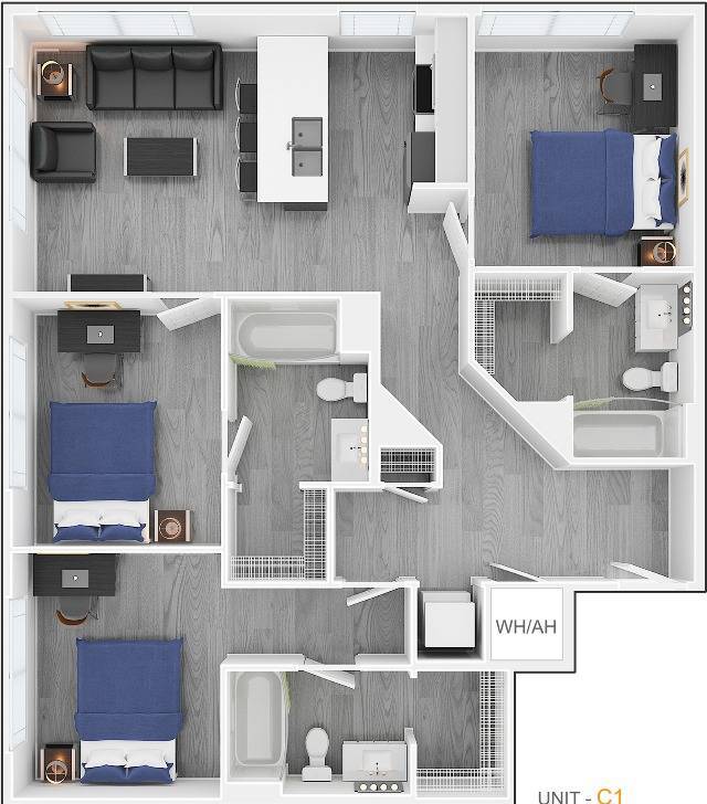 3 Bedroom - Park Place at Arlington