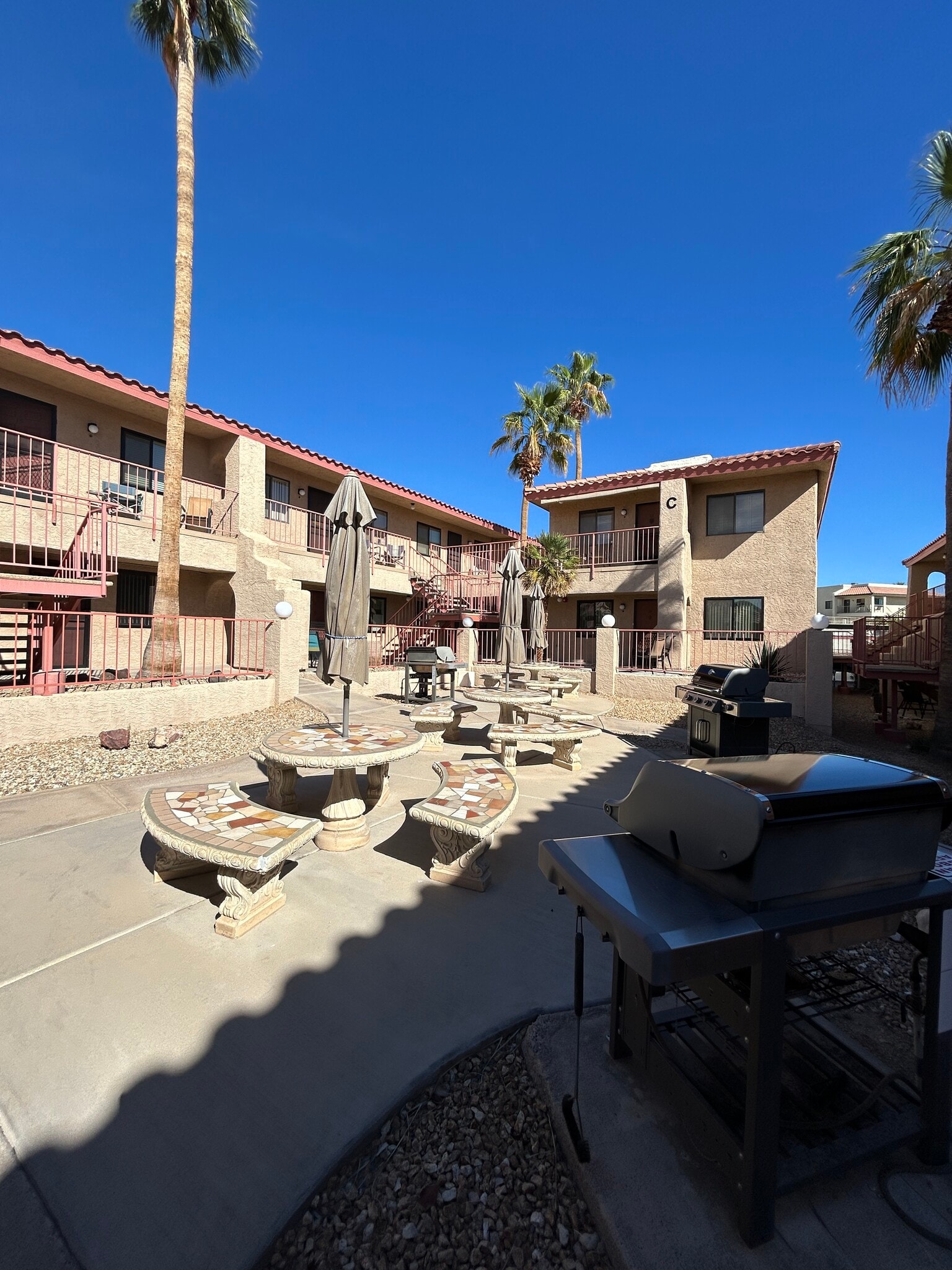 Seating area with BBQ's - 1957 Mesquite Ave