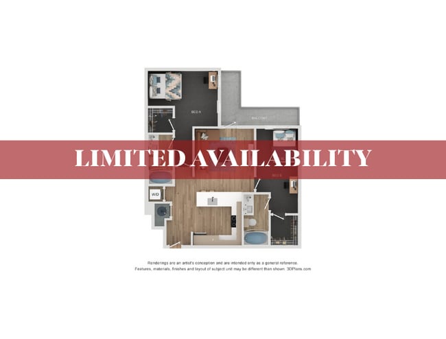 2BR/2BA - B2 Limited Availability - Lumen on Ninth