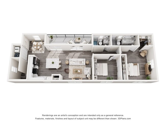 Floorplan - Corsica Villas at Euclid Avenue