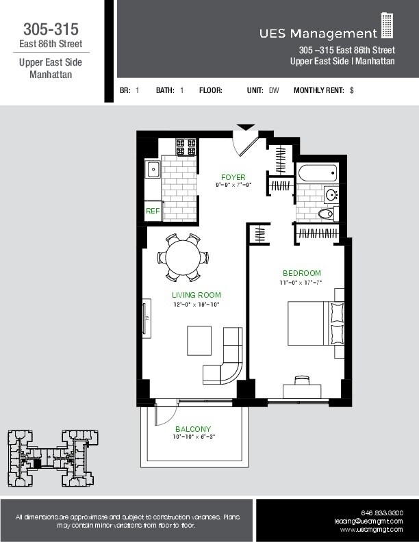 Floorplan - Yorkshire Towers