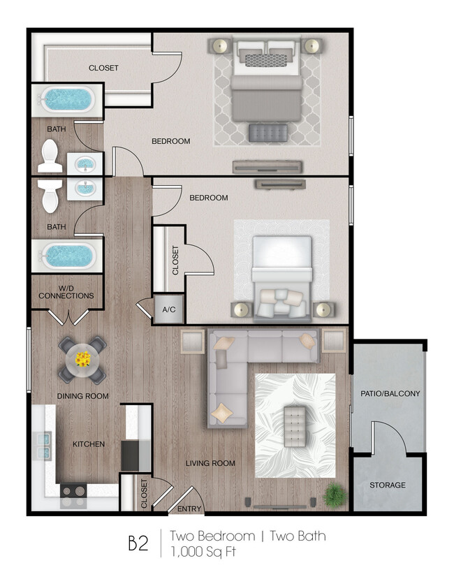 Floorplan - The Beacon Apartment Homes