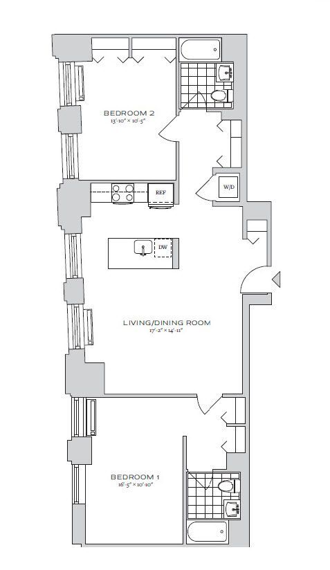 Floorplan - 70 Pine Apartments