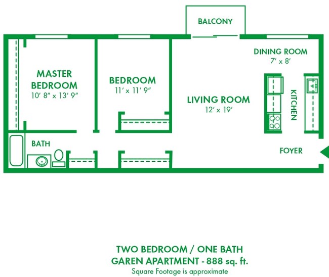 Floorplan - Park City South Apartments