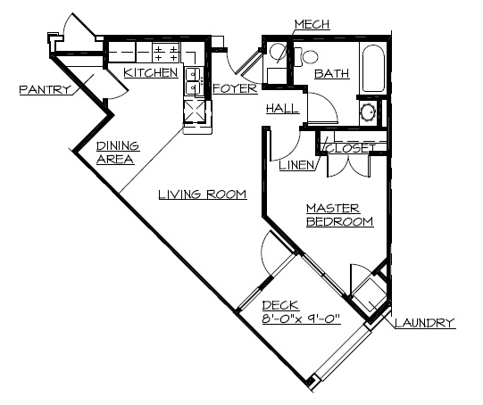 1BR/1BA - Wesleyan Place