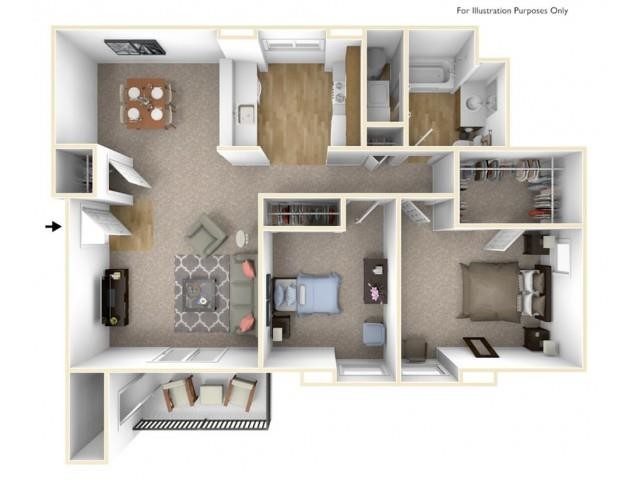 Floorplan - Center Pointe Apartments