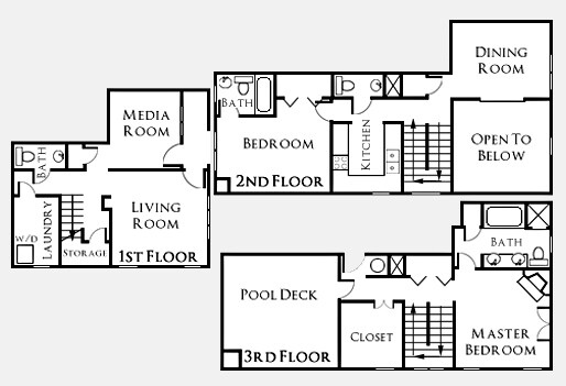 2BR/2.5BA - 7 Fountains