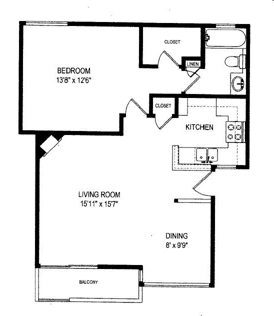 1BR/1BA - Waterstone Media Center II