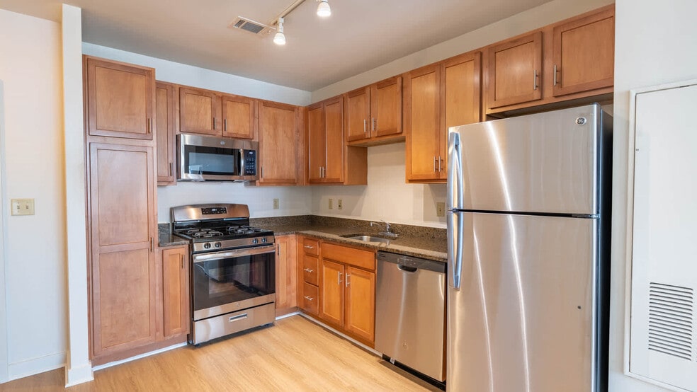 Kitchen with Stainless Steel Appliances - The Veridian