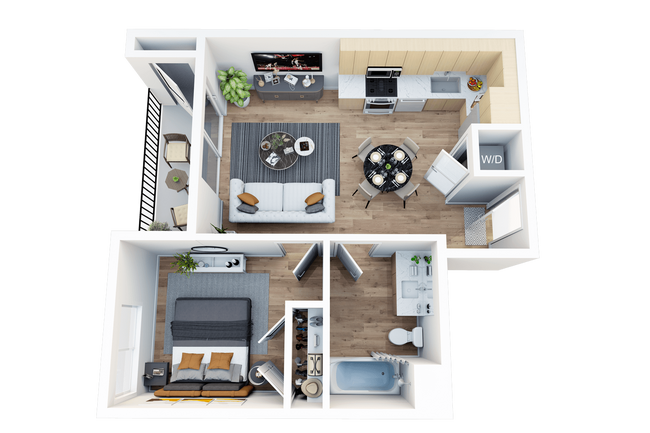 Floorplan - The Bay Apartment Homes