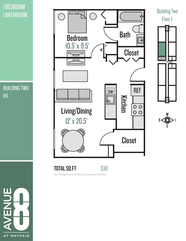Floorplan - Avenue 8 at Mayfair