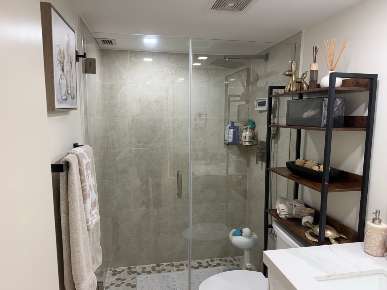 Bathroom - Vanity with Open Shelving - 5555 Collins Ave