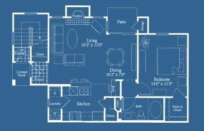 Towns Of Chapel Hill - San Antonio - 1 Beds - 1 Baths - 739 Sq. ft. - Towns Of Chapel Hill