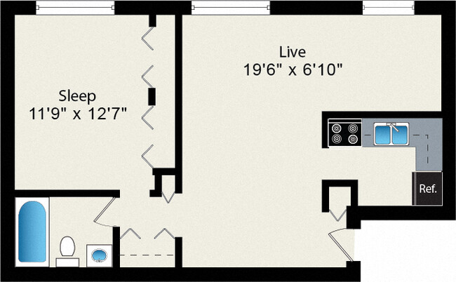 Floorplan - Reside on Roscoe