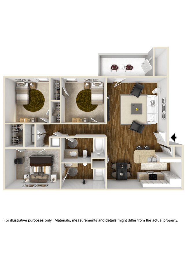 Floorplan - Lagniappe of Biloxi Apartment Homes