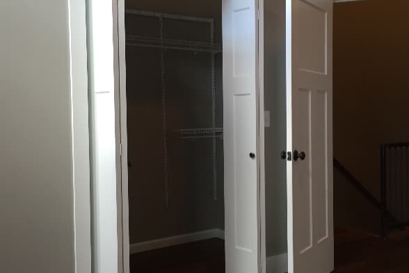 Double Closet with wire shelving - 314 N Main St