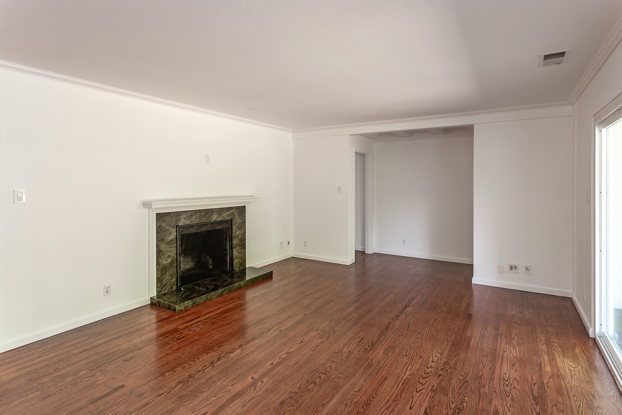 Living room fireplace - 940 Sequoia Ave