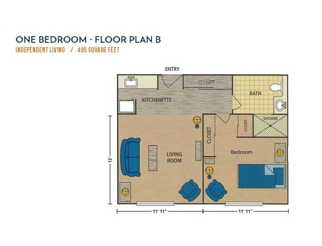 One Bedroom B - Lifestream at Glendale