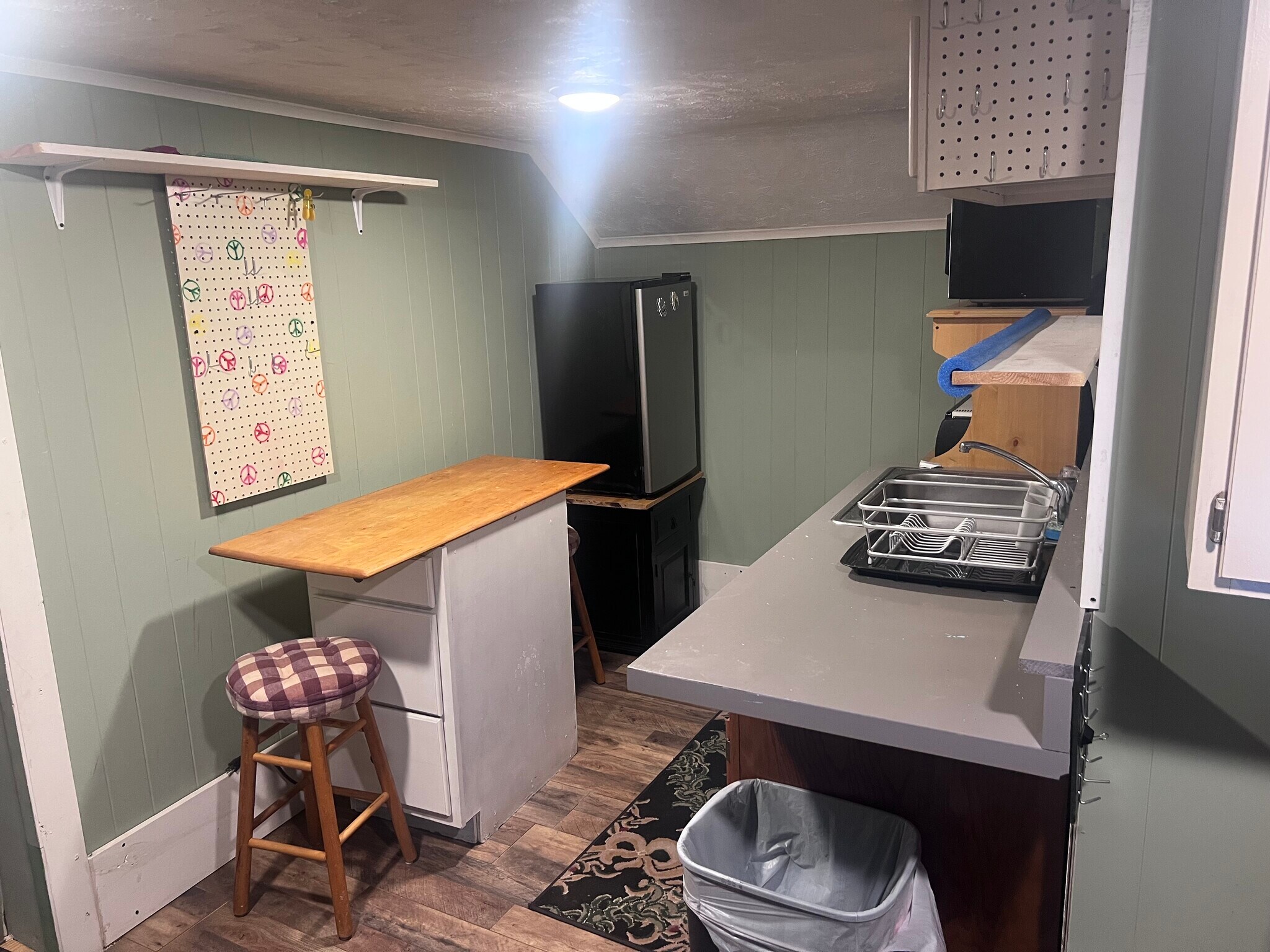 Kitchen with microwave and small electric oven - 668 Brooklyn Ave