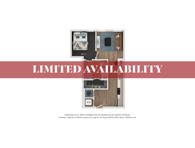 1BR/1BA - A3 Limited Availability - Lumen on Ninth