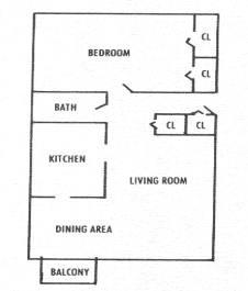 1BR/1BA - The Presidents Village