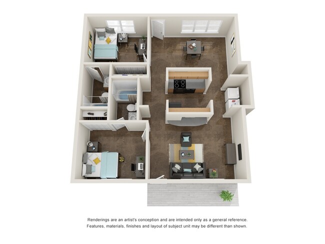 2-Bedroom Floorplan - The Social SMTX®