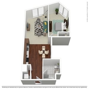 1br/1ba - Rincon Green