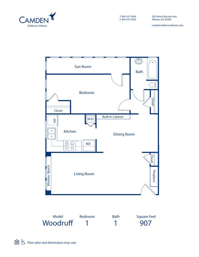 Floorplan - Camden Midtown Atlanta