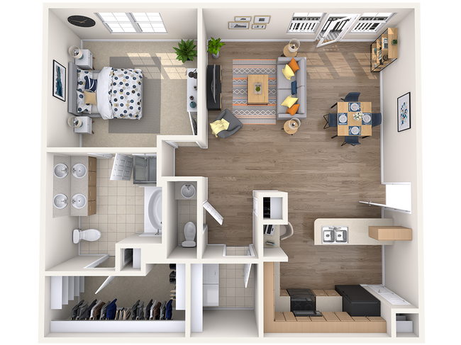 Floorplan - The Beverly Austin