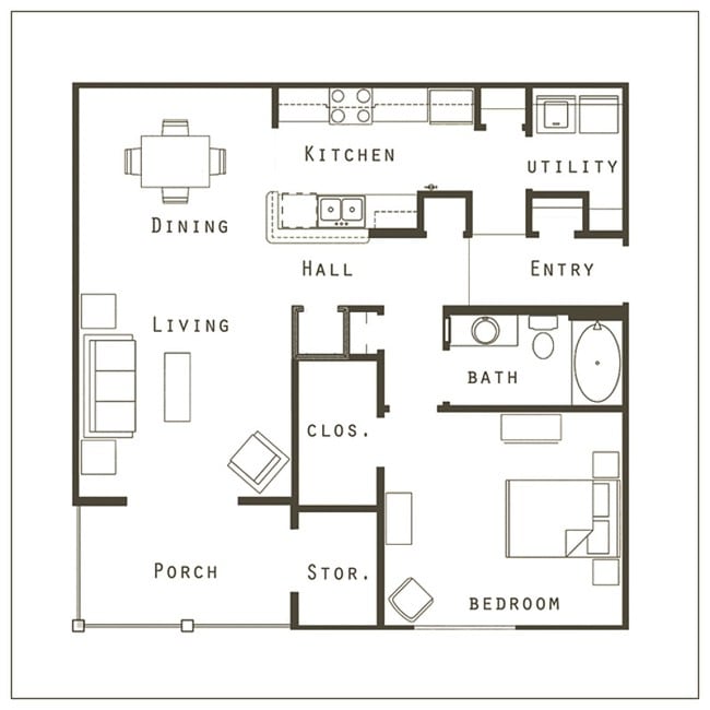1BR/1BA - Village at Midtown
