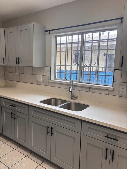 New kitchen sink & cabinets - 131 E 82nd Pl