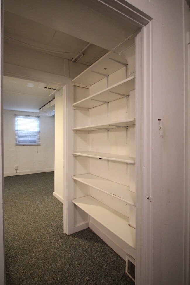 Shelves for Storage - 1717 Clayton Ave