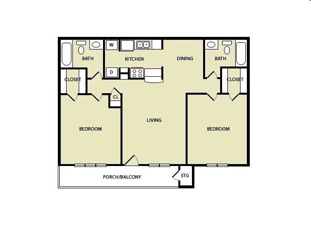 Plan C - Tradewinds Apartments