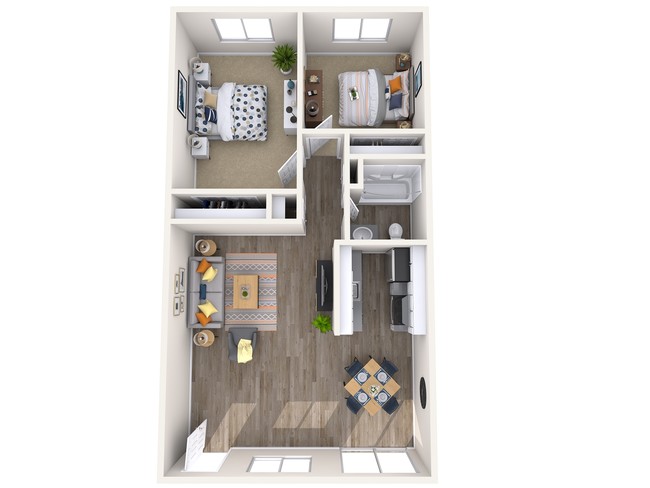 Floorplan - The Melrose Apartments