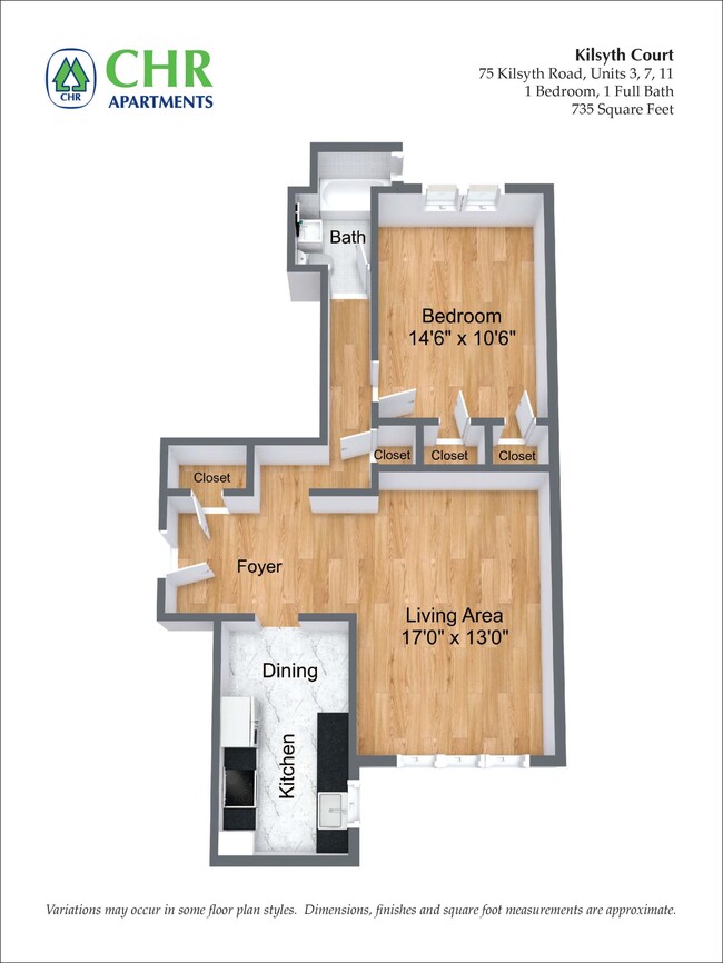 Floorplan - CHR Brighton Apartments